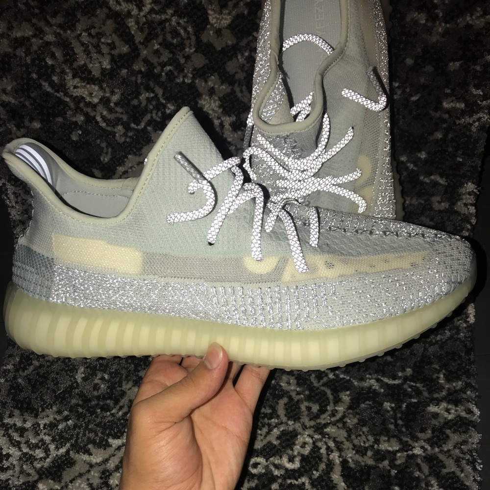 Yeezy v2 Cloud White reflective